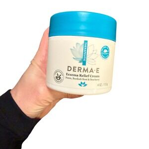 DERMA E Eczema Relief‎ Cream 4oz White Neem Burdock Bearberry Therapeutic Cream